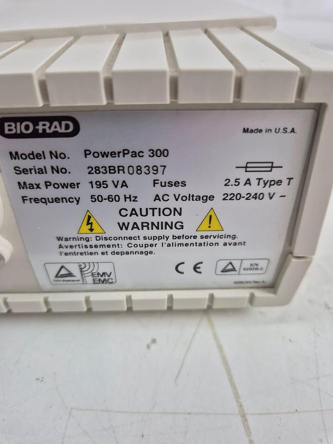 Used Bio-Rad PowerPac 200 DC power supply