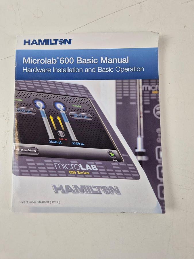 Used Hamilton Microlab 600 Accessories