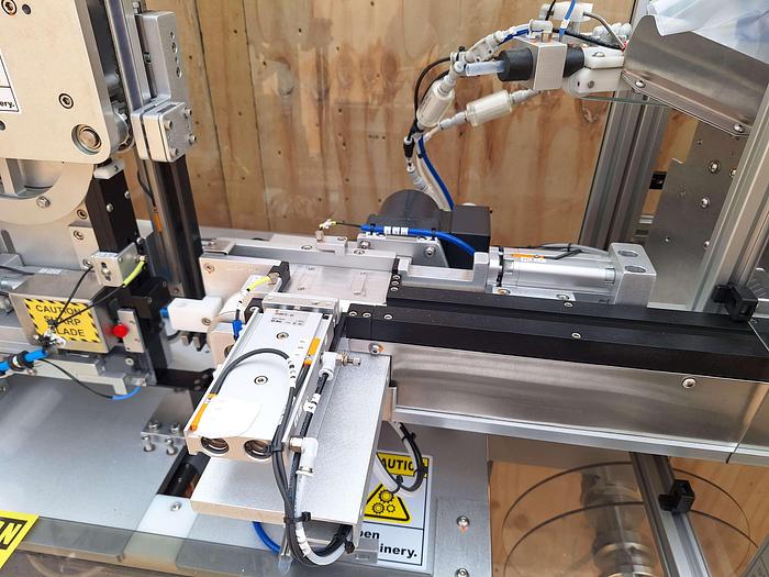 Used Quickpouch Automated Form-Fill Seal Packaging Machine with Videojet Dataflex Printer for Quickpouch Auto loader