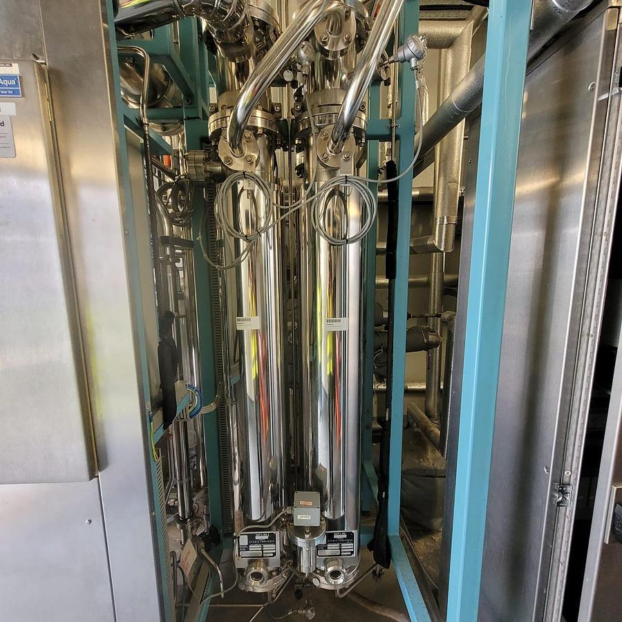 Used WFI generation and storage system