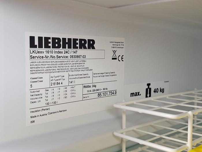 Used Liebherr LKUexv 1610 Mediline Refridgerator P48-082