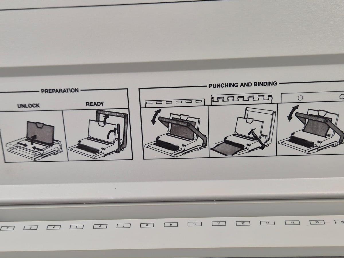Used IBICO Ibimaster 300 Multifunctional Comb Binding Machine