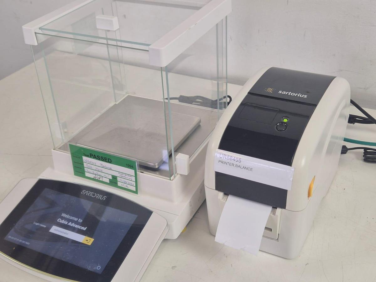 Used Sartorius MSA225-1CE-D1 Solent Scales + Cubis MCA623S Printer