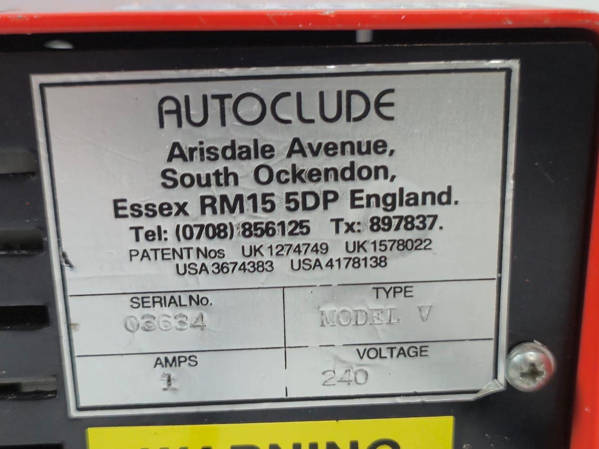 Used Autoclude Model V Peristaltic Pump