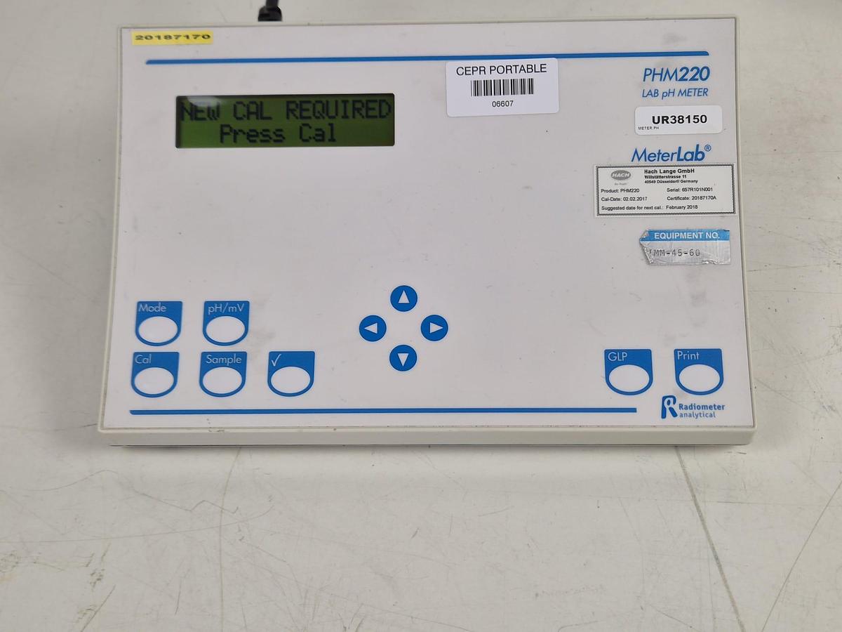 Used Radiometer Analytical MeterLab PHM220 Lab PH Meter