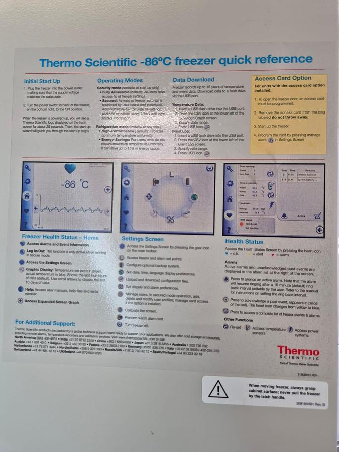 Used Revco UXF300 UXF Freezer