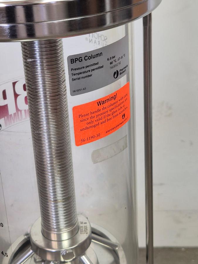 Used BPG Schott Duran Chromatology Column 140/500