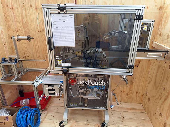 Used Quickpouch Automated Form-Fill Seal Packaging Machine with Videojet Dataflex Printer for Quickpouch Auto loader