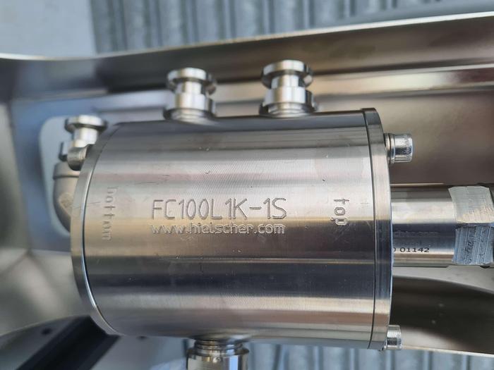 Used Hielscher flow through Sonicator UIP500hdT Transducer + Generator
