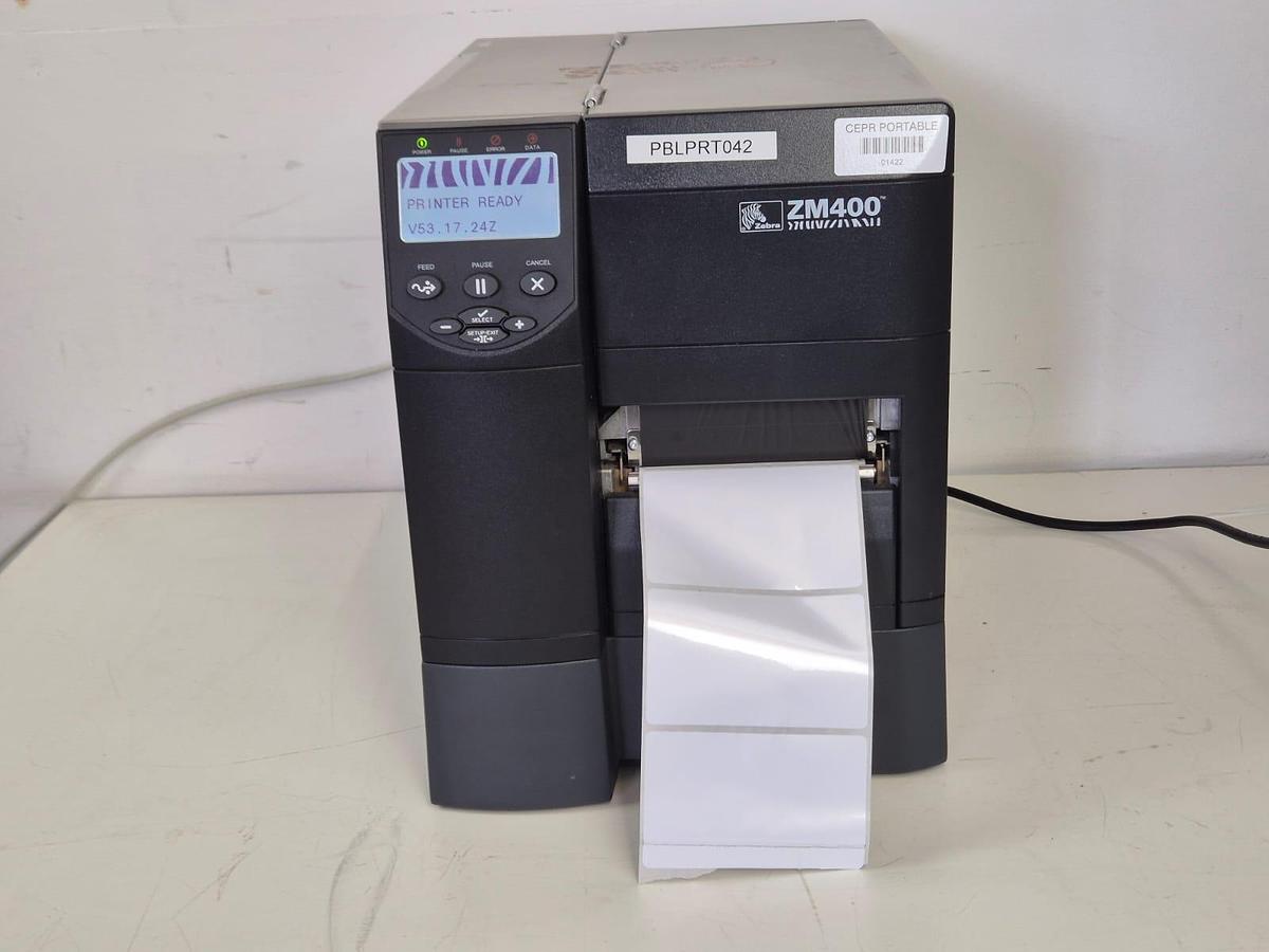 Used Zebra ZM400 Lable Printer