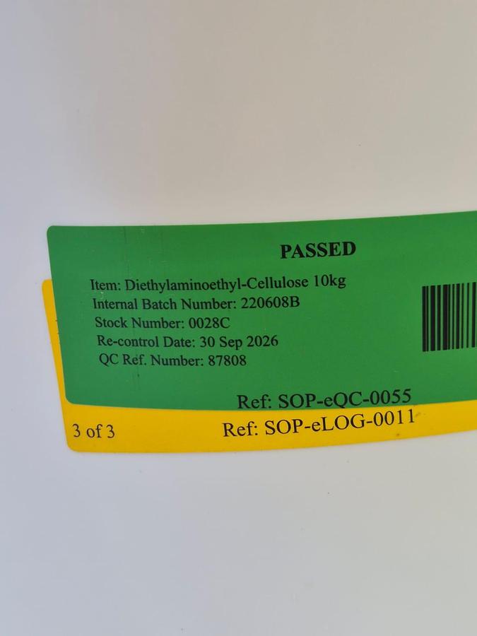 Used Cytiva DE52 10 kg Whatman Ion Exchange Diethylaminoethyl Cellulose