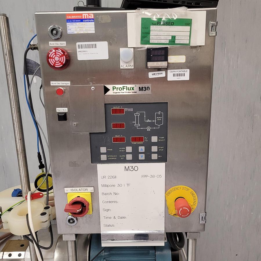 Used Millipore Pro Flux M30 Tangential Flow Filtration System