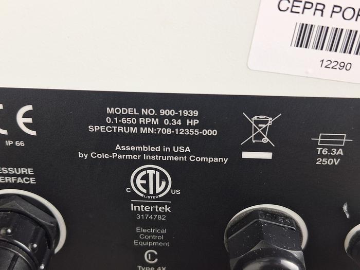 Used Spectrum Labs KrosFLO TFF System KMPi Auxiliary Pump for Diafiltration