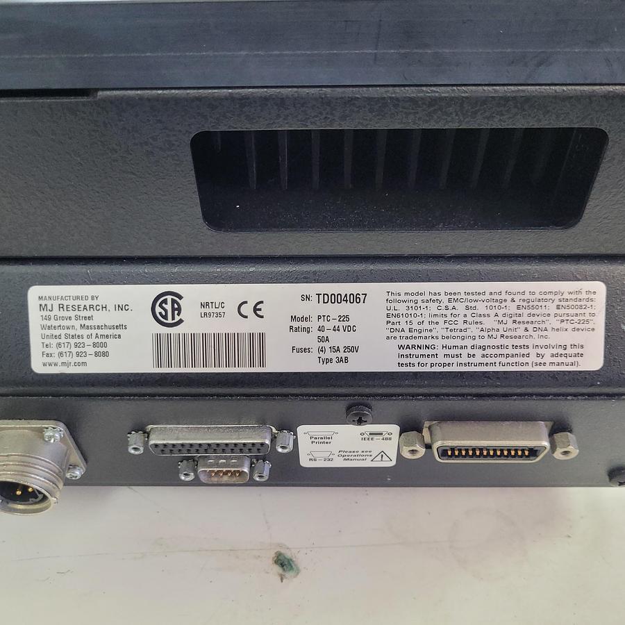 Used MJ Research  PTC-225