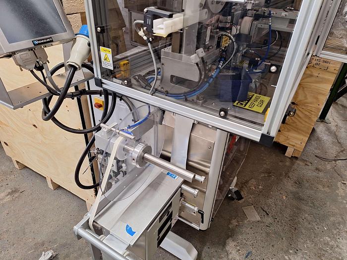 Used Quickpouch Automated Form-Fill Seal Packaging Machine with Videojet Dataflex Printer for Quickpouch Auto loader