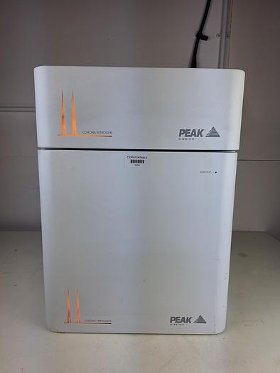 Used Peak Scientific Carona Nitrogen Generator paired with Air Compressor