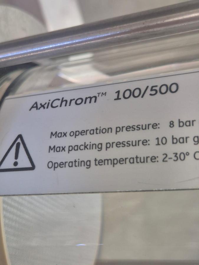 Used AxiChrom 100/500 Chromatography Column