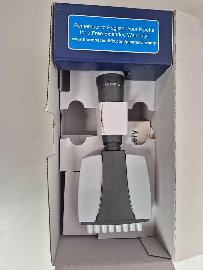 Used Thermo Scientific Finnpipette 8 Channel Novus MCP8 100-1200 µL