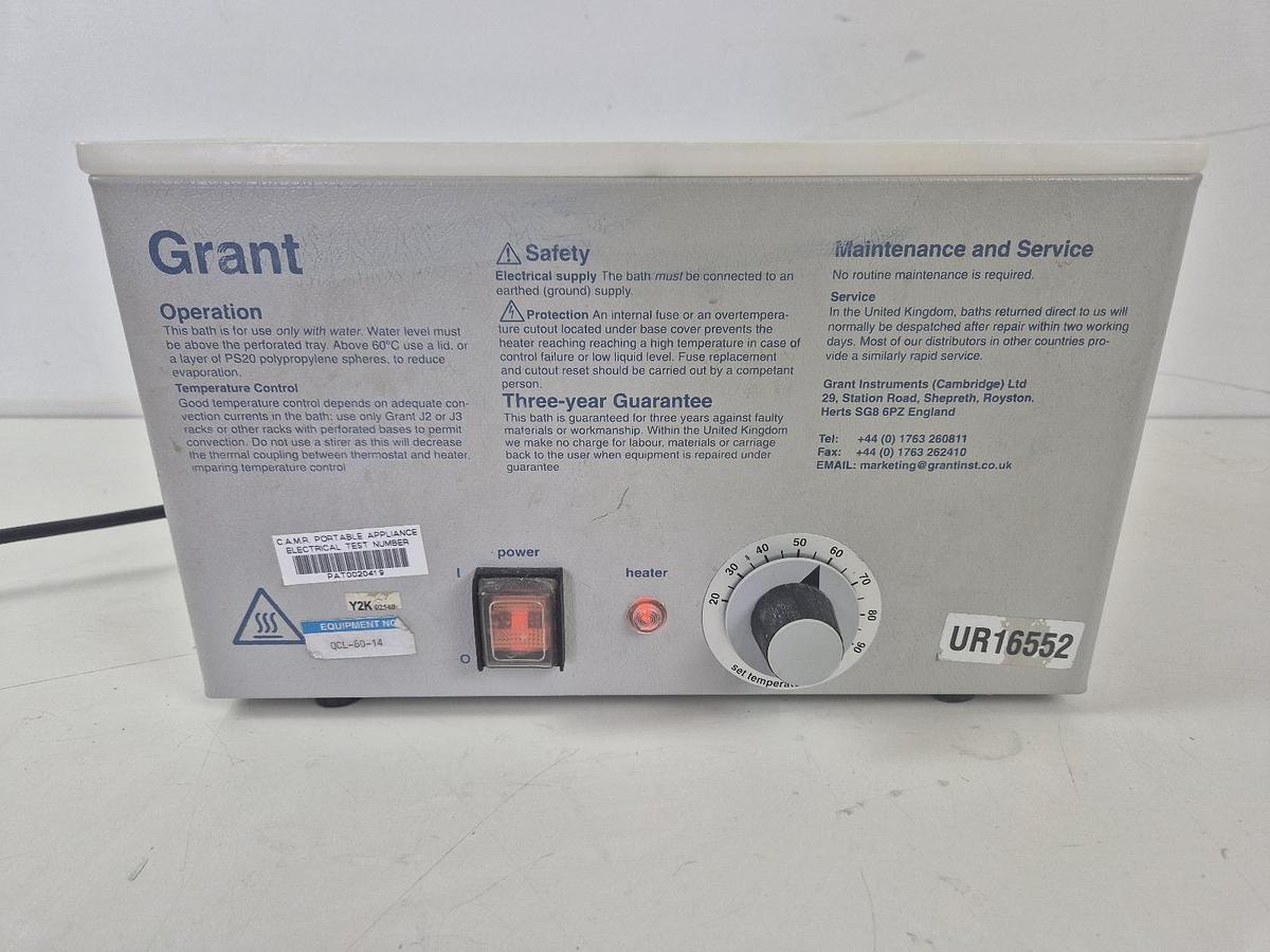 Used Grant JB1 Water Bath