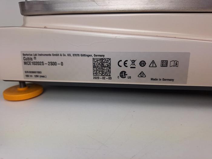 Used Sartorius Cubis MCE10202S-2S00-0 Balance with Printer