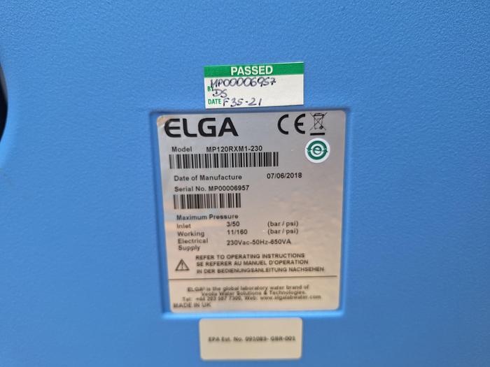 Used Elga Medica 120 Water Purification System