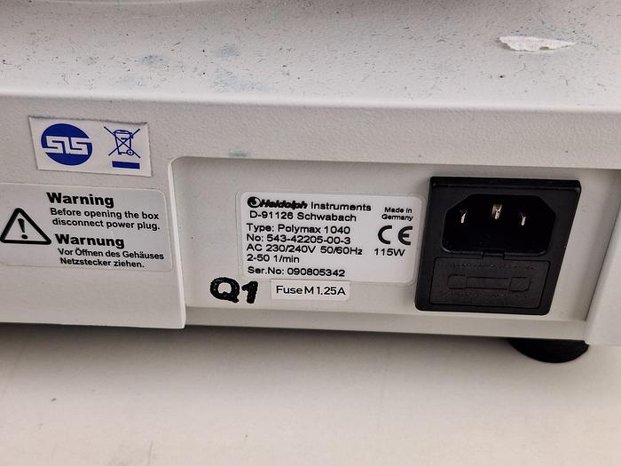 Used Heidolph Polymax 1040 Platform Shaker