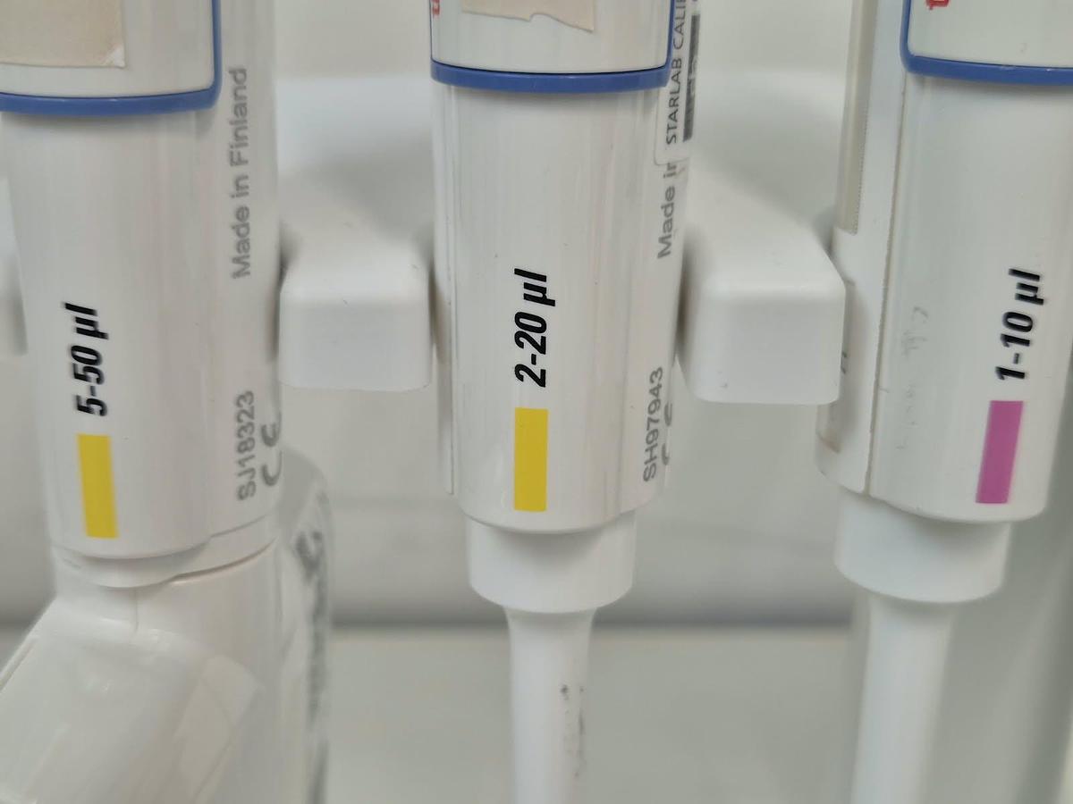 Used Finnpipette F 6 position pipett stand