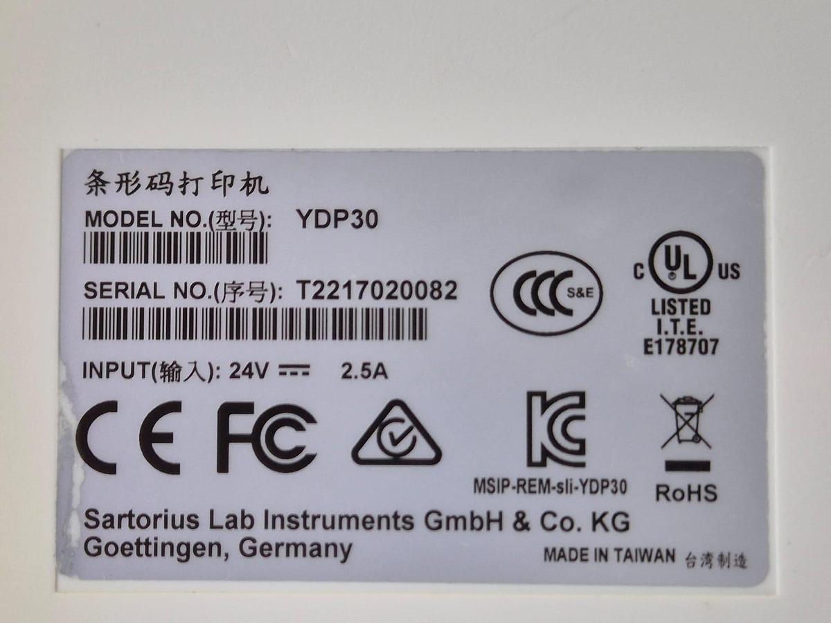Used Sartorius Printer ydp30