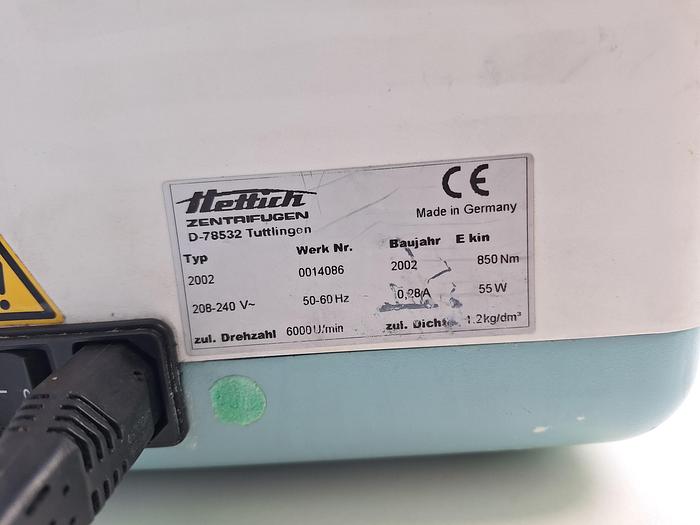 Used Hettich EBA 20 Centrifuge