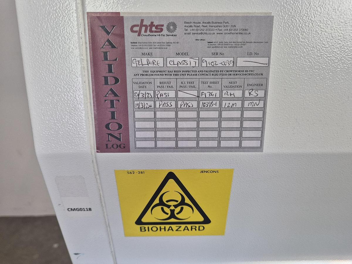 Used ICN Biomedicals Flow Gelaire BSB Class 2 Safety Cabinet