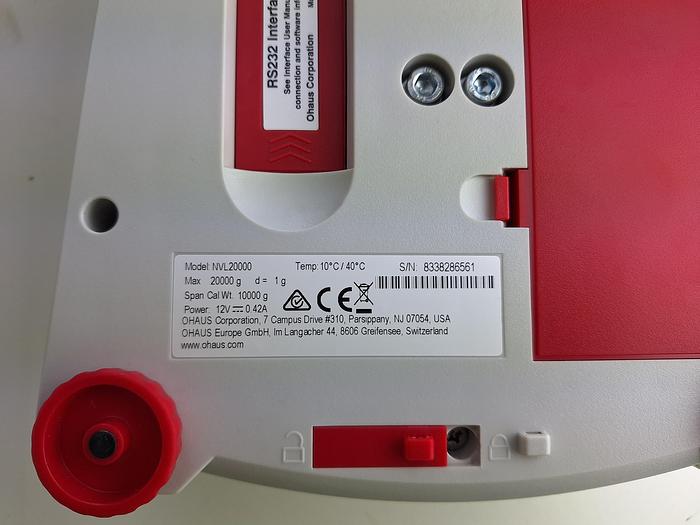 Used Ohaus NVL20000 Balance