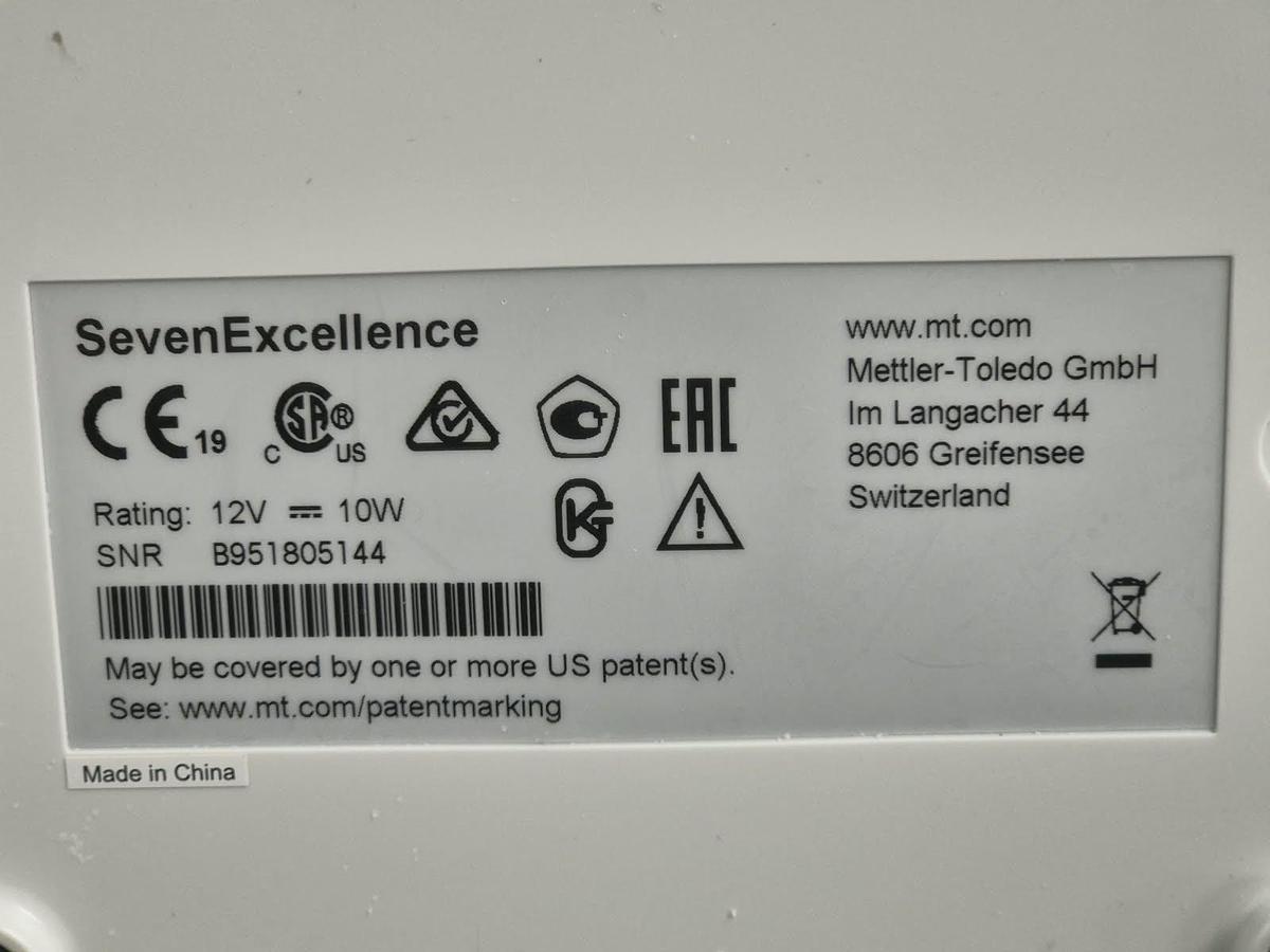 Used Mettler Toledo Seven Exellence + Multiperameter P25 Printer