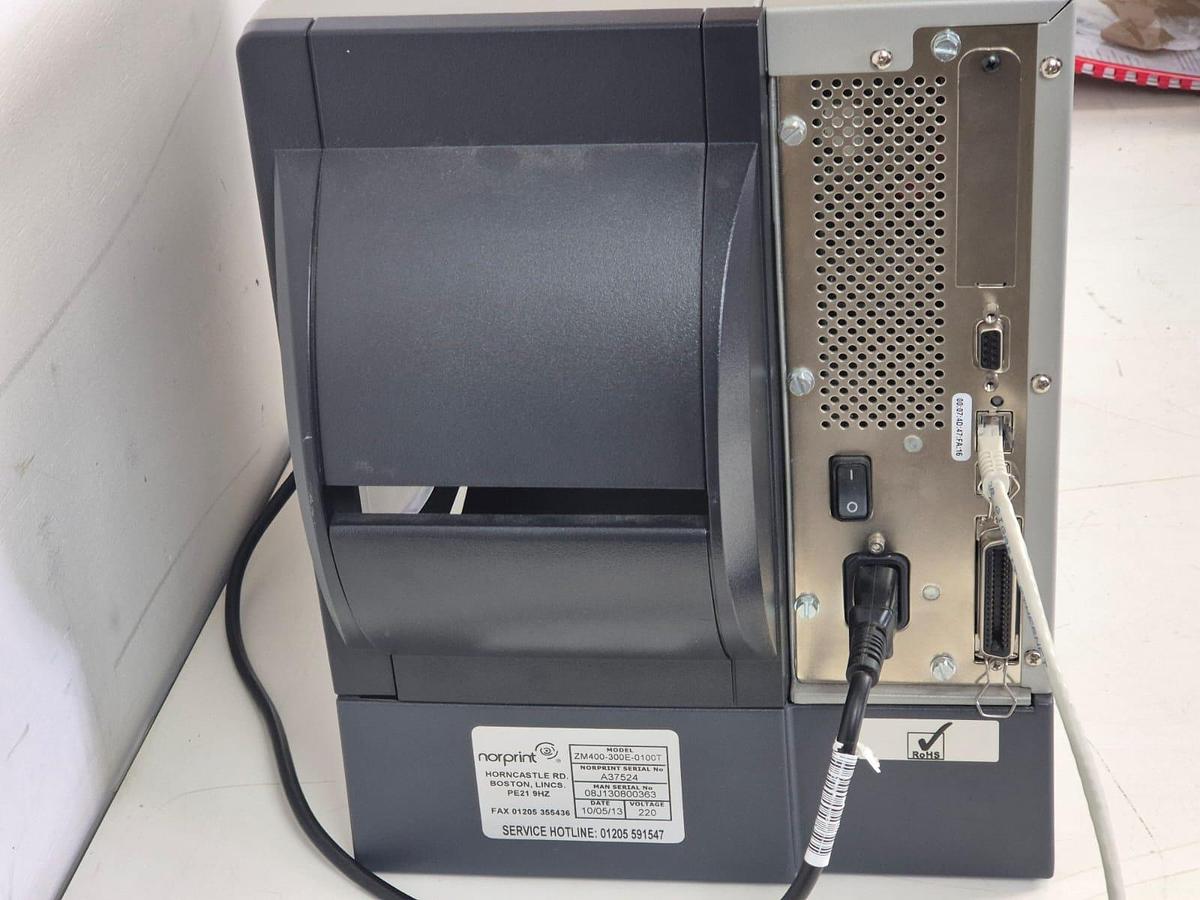 Used Zebra ZM400 Lable Printer