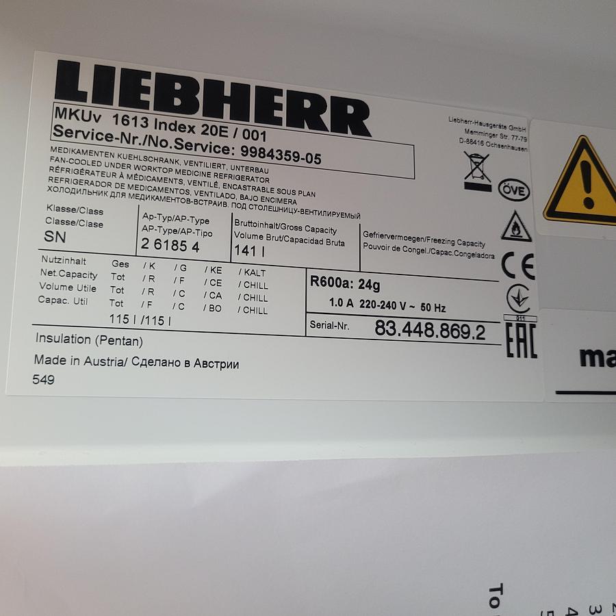 Used Iiebherr SN Fridge