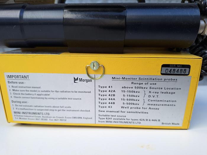 Used Morgan Mini Monitor Series 900 Geiger Counter