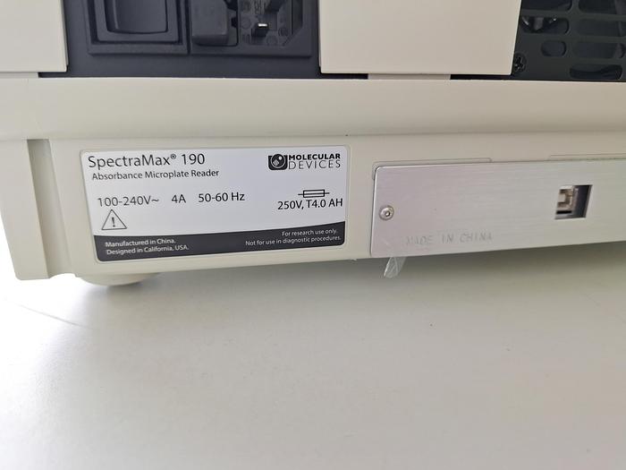 Used Molecular Devices SpectraMAX 190 Absorbance Microplate Reader