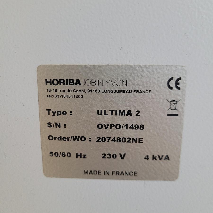 Used Horiba Scientific Ultima 2