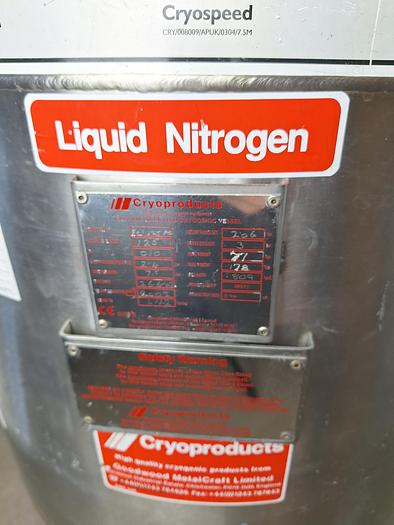 Used BOC Cryospeed 125l nitrogen vessel