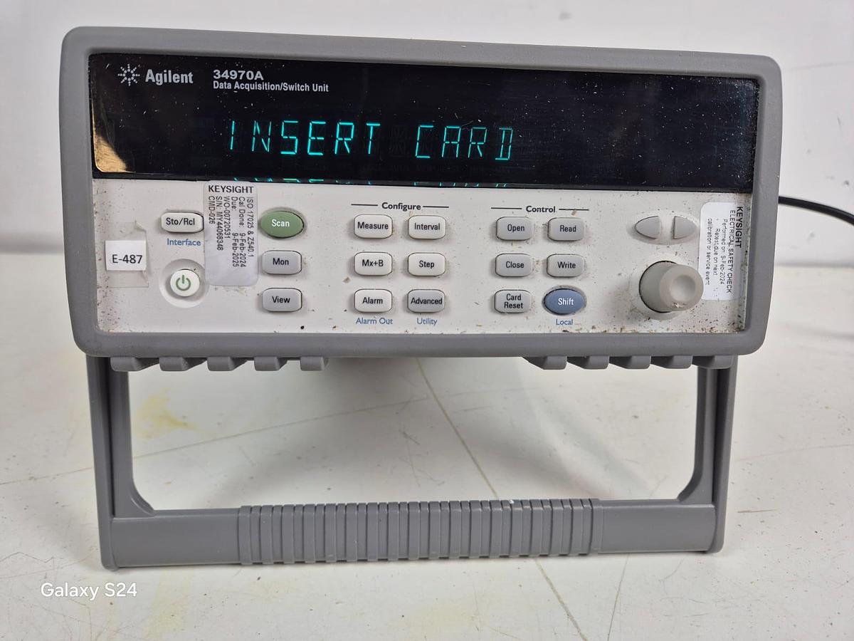 Used Agilent Data Aquisition 34970A Switch Unit