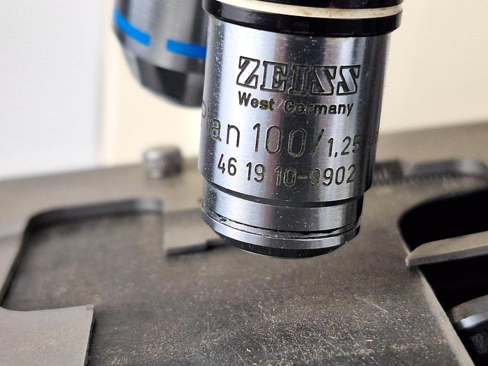 Used Zeiss Axioskop EL-Einsatz 5 Objectives Microscope