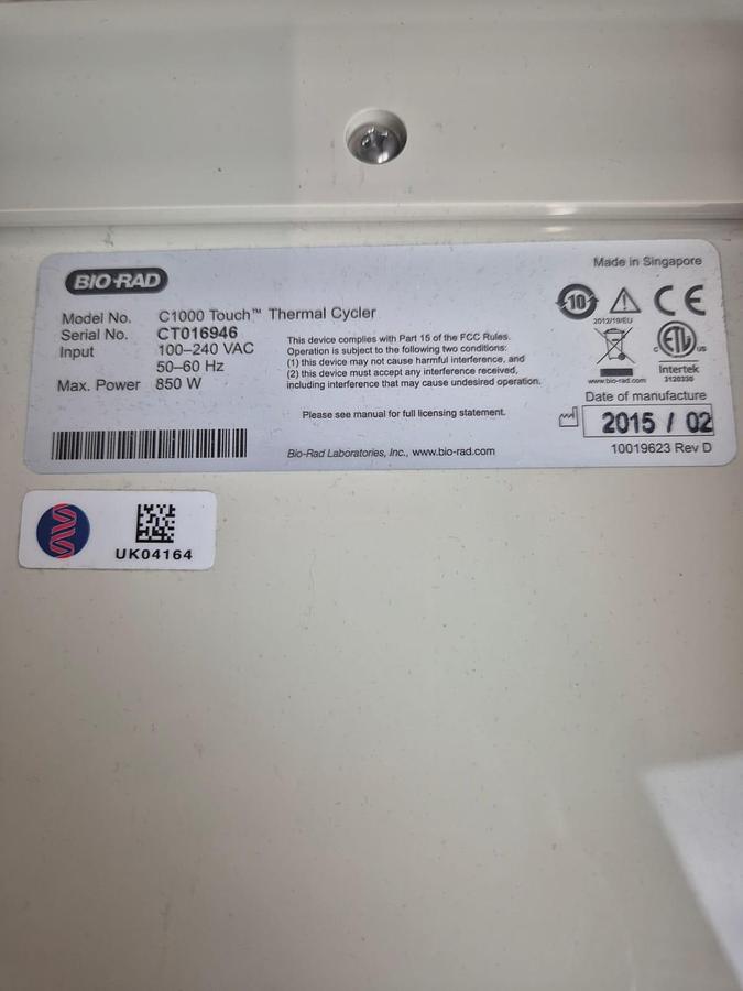 Used Bio-Rad C1000 Touch Thermal Cycler