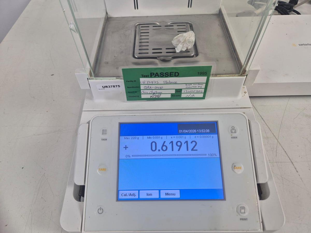 Used Sartorius MSA225S-1CE-D1 Solent Scales + Cubis MCA623S Printer