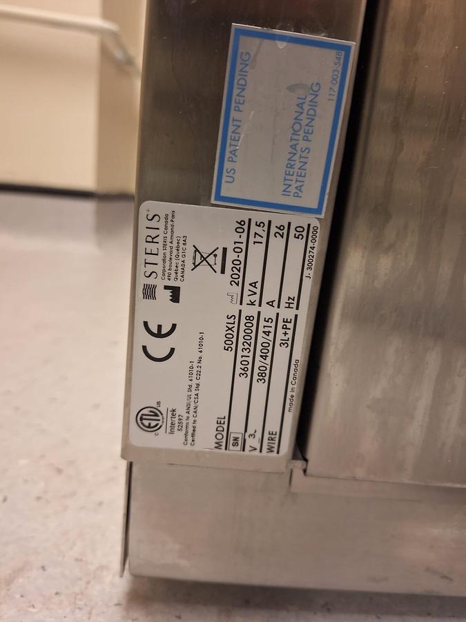 Used Steris Reliance 500XLS Laboratory Glassware Washer