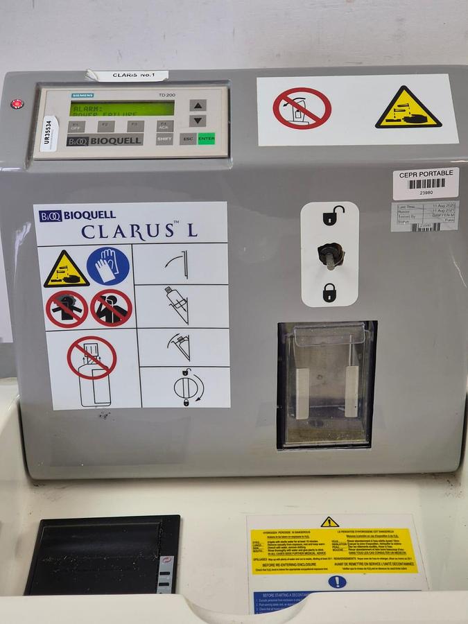 Used Bioquell Clarus L (or L2/L-4/TD0190041) Hydrogen Peroxide Vapour (VHP) Generator