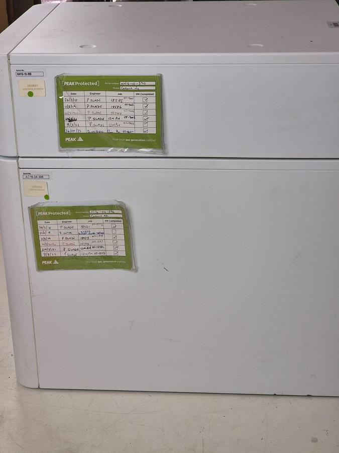 Used Peak Scientific Nitrogen Generator Corona 1010 + Corona compressor