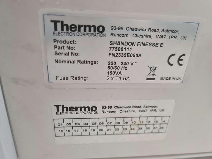 Used Thermo Electron Corporation Shandon Finesse E Microtome