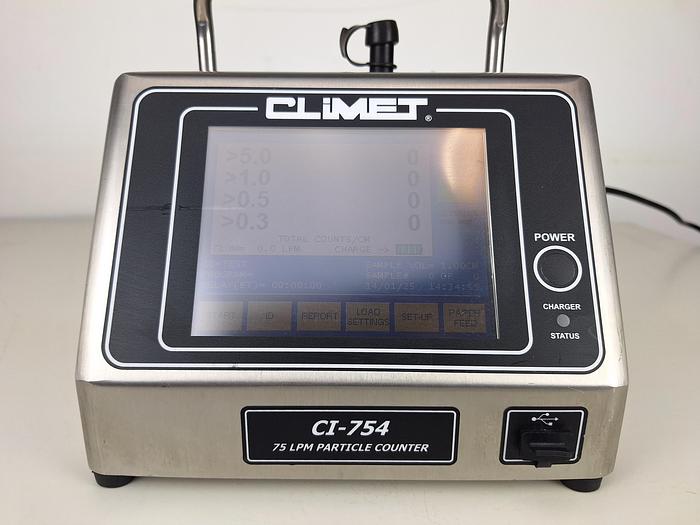 Used Climet CI-754-03 Portable Airborne Particle Counter