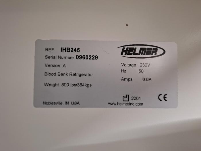 Used Helmer IHB245 Blood Bank Refridgerator