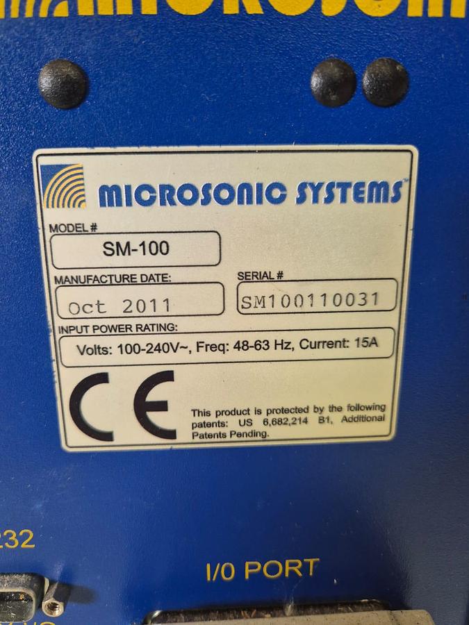 Used Microsonic systems sm100 Base control Unit