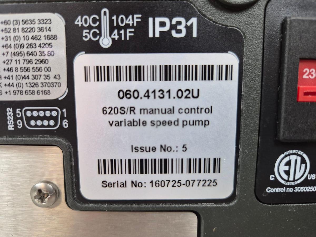 Used Watson Marlow 620S/R Peristaltic Pump